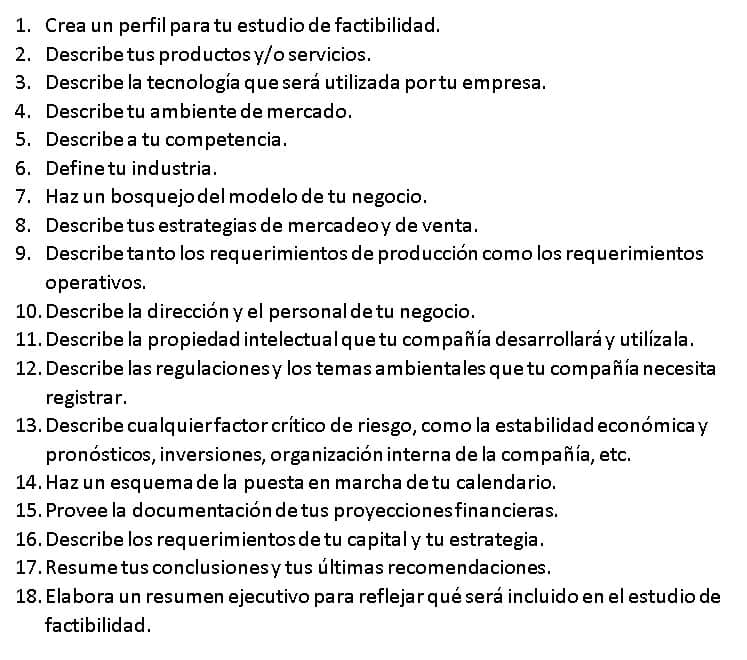Cómo hacer un estudio de factibilidad
